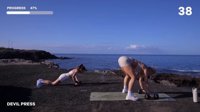 30 MIN HYBRID WORKOUT | Full Body | With Weights | Strength + Conditioning | You & Me | With Repeat смотреть онлайн