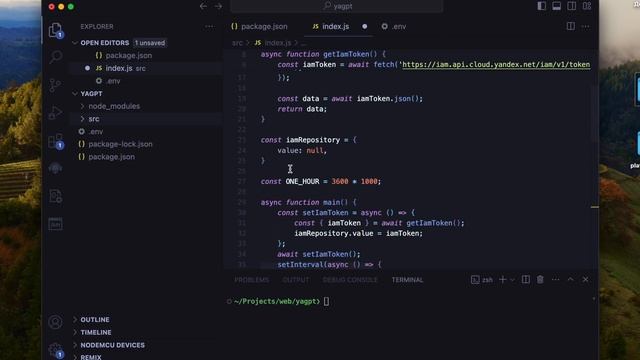 [1] NodeJS Telegram bot с Yandex GPT на борту смотреть онлайн