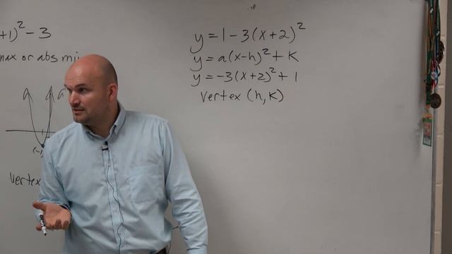 How to determine the max or min of a quadratic function in vertex form смотреть онлайн