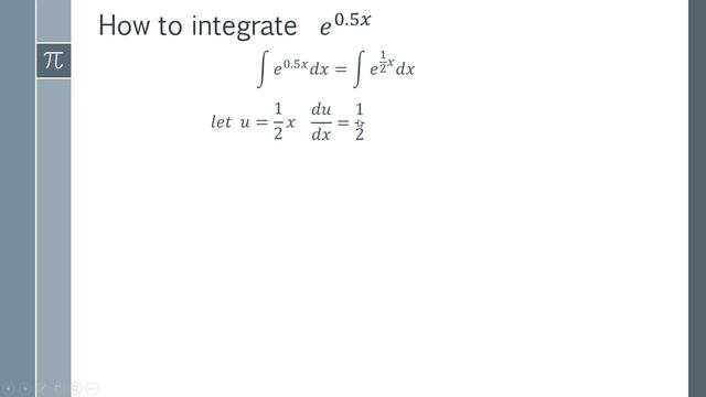 How to integrate e^0 5x (e^1/2x integral) смотреть онлайн