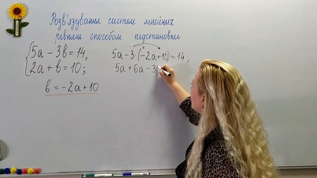 "Розв’язування систем двох лінійних рівнянь з двома змінними способом підстановки». Алгебра, 7 клас смотреть онлайн