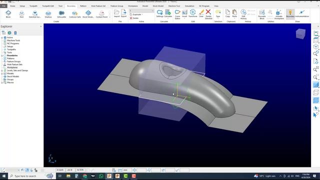 Delcam Powermill 2020 – Powermill Tutorial – Powermill Block And Rest Boundary