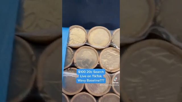 $100 Australian Twenty Cent Coin Search - Noodling for Wavy Baseline 20c смотреть онлайн