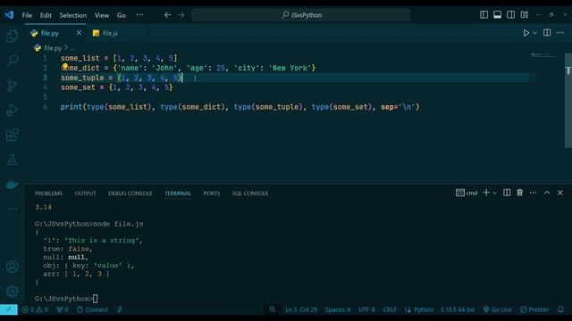 JavaScript vs Python | JavaScript глазами питониста смотреть онлайн