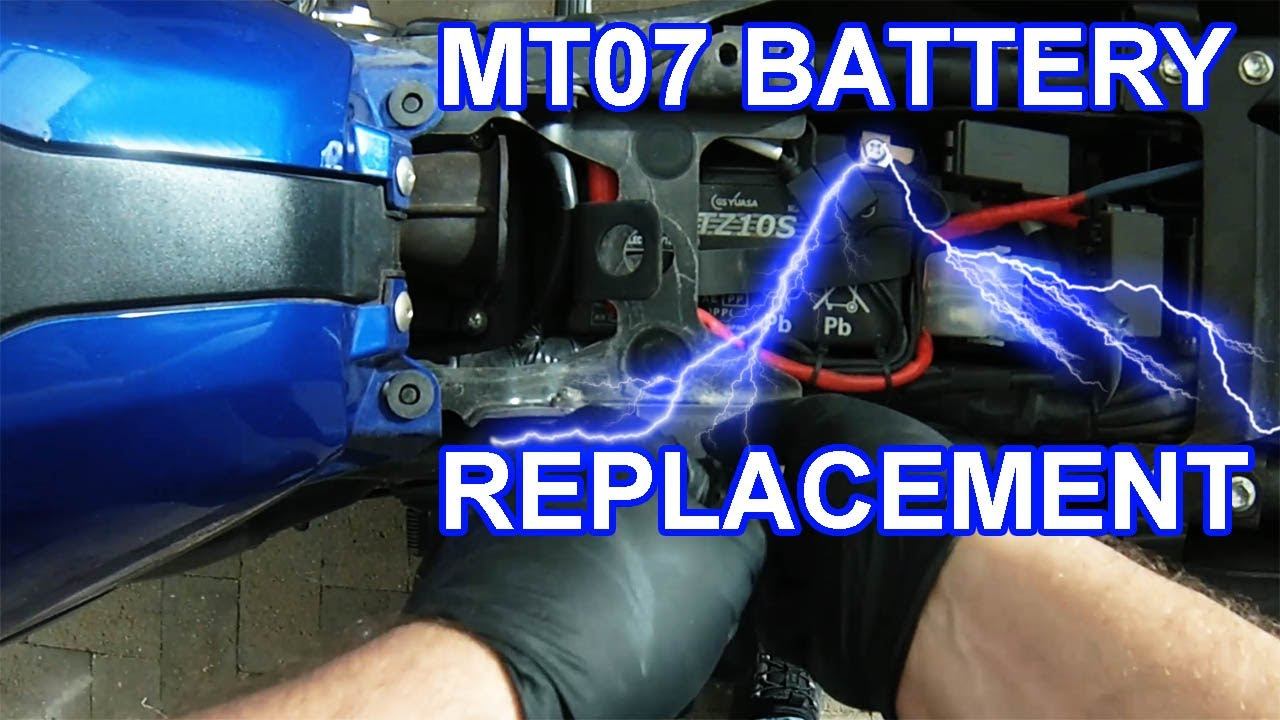 How to Replace Yamaha MT 07 Battery Procedure YTZ10S Easy смотреть онлайн