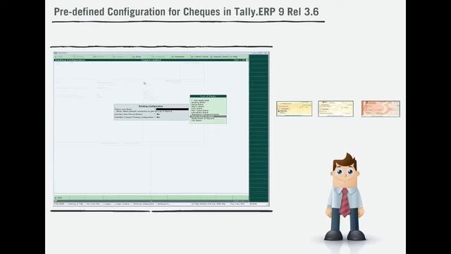 Pre-Defined Cheque Configuration in Tally.ERP 9 смотреть онлайн