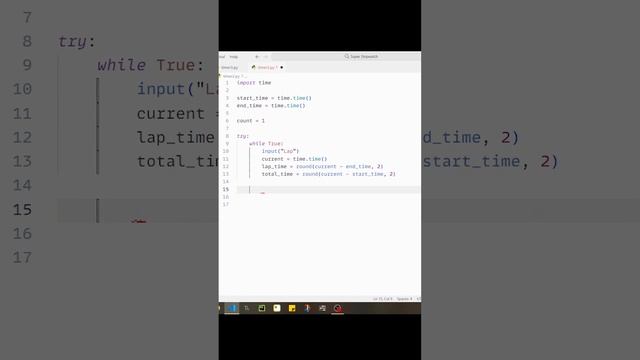 Create a timer using Python under a minute смотреть онлайн