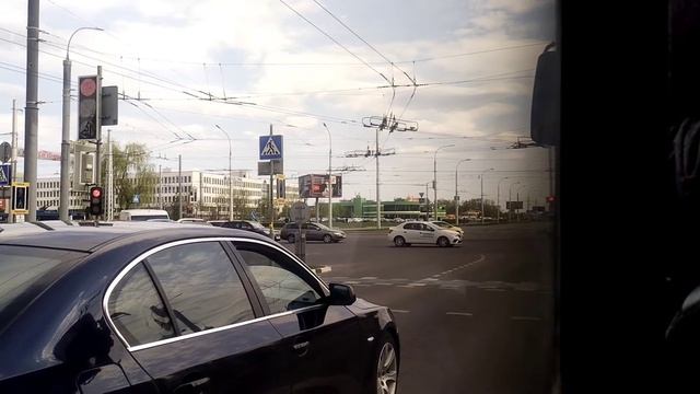 поездка на автобусе МАЗ 105.465 АЕ 2293-1 маршрут 18 смотреть онлайн