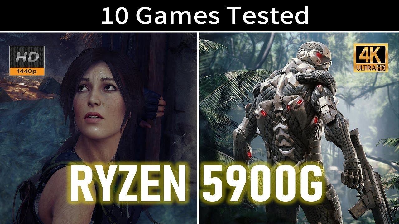 Ryzen 5900G gameplay benchmarks pc inbuild GPU смотреть онлайн