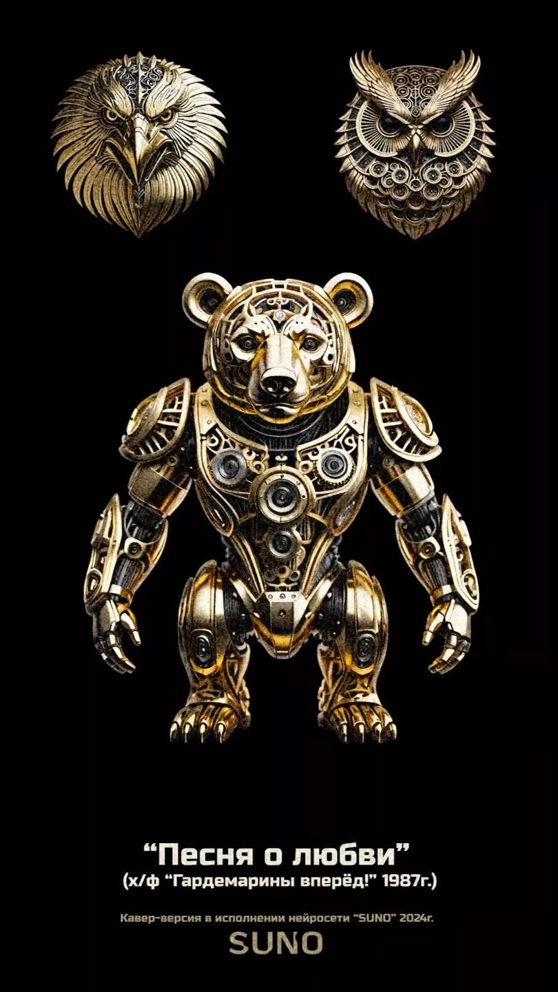 "Песня о любви" (из х/ф "Гардемарины вперёд!" 1987г.)
Кавер-версия "SUNO" 2024г.