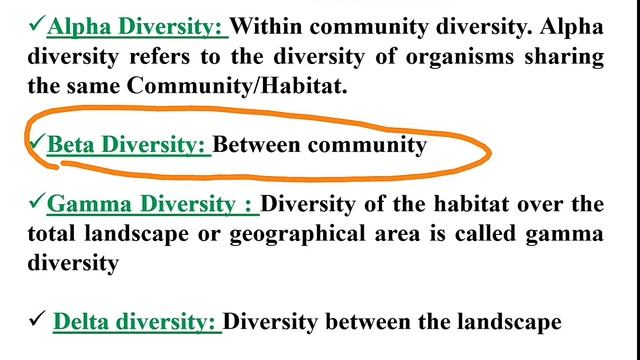 Level of biodiversity| alpha, beta, gamma, delta and epsilon diversity смотреть онлайн