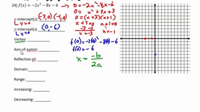 CA Exam 3 Review #24 graph a parabola 2016 04 23 23 25 44 смотреть онлайн