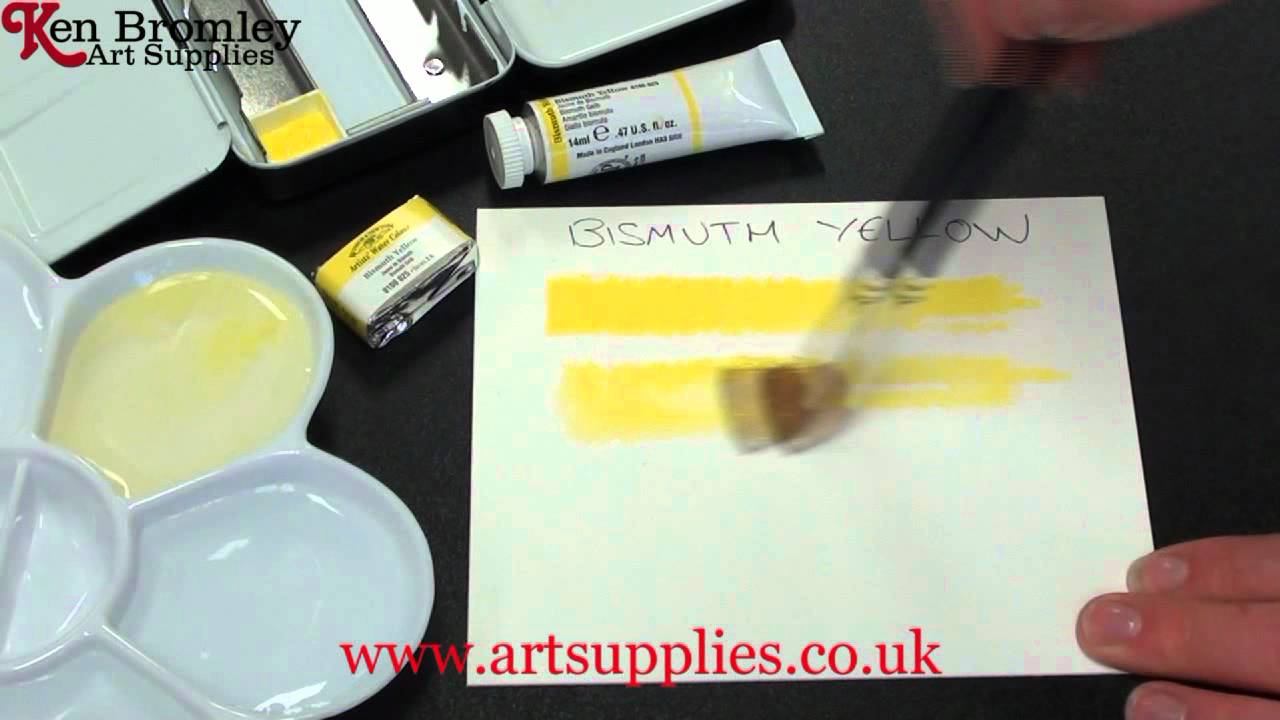 Winsor & Newton Artists' Water Colour paint Bismuth Yellow 025 Series 3 смотреть онлайн