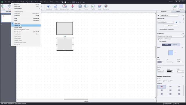 Adobe Captivate Tutorial - Lesson 74 - Grid and Snap to Grid смотреть онлайн