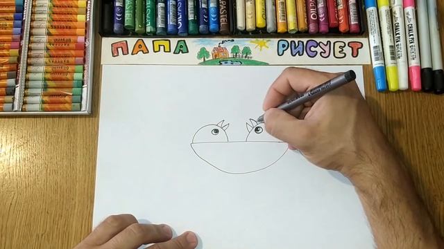 Как нарисовать птиц в гнезде / Урок Рисования / How to draw birds in a nest / Drawing Lesson смотреть онлайн
