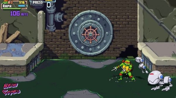 Черепашки Ниндзя/Прохождение TMNT Shreders Revenge /Neon Games