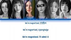 Illit+ you as a member |Magnetic (자기 )[karaoke 6 member version]