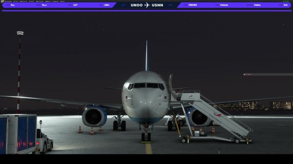 MSFS 2020 PMDG 737-800, PBD005, Vatsim, Omsk(UNOO) - Nizhnevartovsk(USNN)