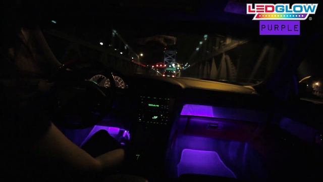 LEDGlow | 4pc Purple LED Interior Lights For Cars and Trucks смотреть онлайн
