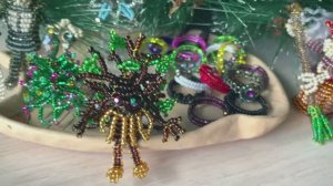 Леший из бисера / Баба Яга из бисера / Кощей из бисера / Фигурки из бисера /