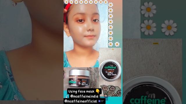Using mocha face mask from m.caffeine #m.caffeine смотреть онлайн