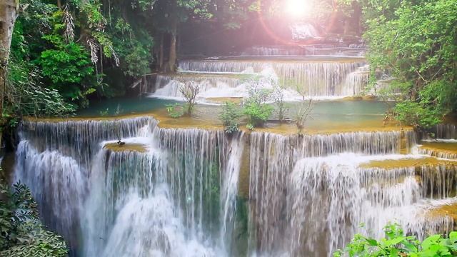 Белый шум водопада для глубокого и здорового сна.Для релаксации .Восстановит сон при бессоннице. 4к смотреть онлайн