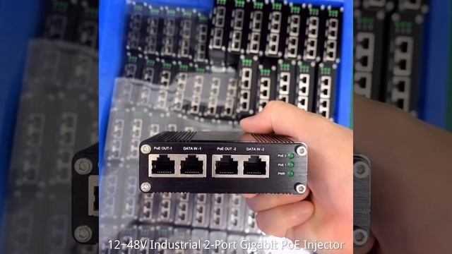 12~48V Industrial 2-Port Gigabit PoE Injector смотреть онлайн