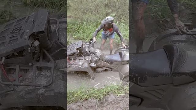Грязь лечебная, бодрящая #atv #квадроциклы #cfmoto смотреть онлайн