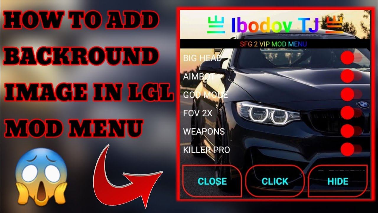 HOW TO ADD BACKGROUND IMAGE IN ANY MOD MENU смотреть онлайн