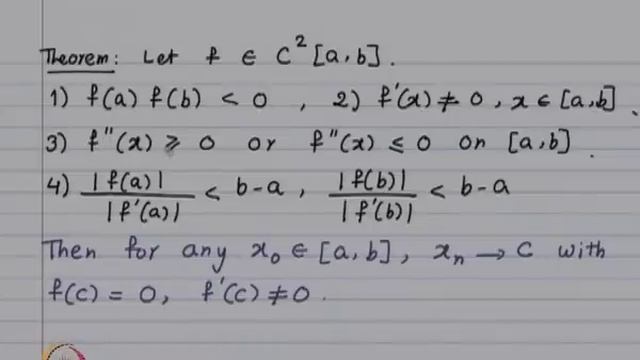 Mod-01 Lec-27 Quadratic Convergence of Newton's Method смотреть онлайн