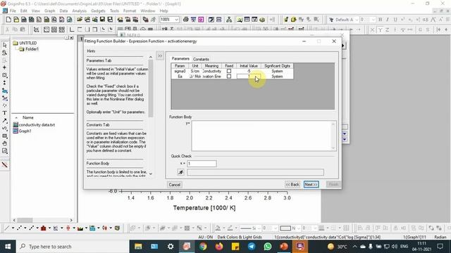Write a Equation in Origin to Fit Data смотреть онлайн
