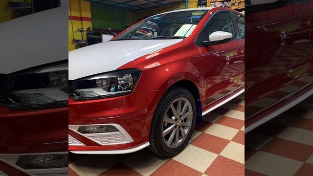 We Painted this Polo in Tri-Color🚘Flash Red🚘Pearl White🚘Cobalt Blue Candy смотреть онлайн