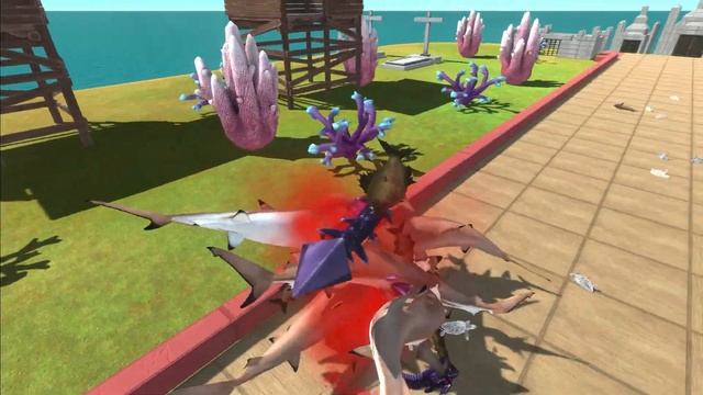 Snake Of Evolution VS All Dinosaurs With Aquatics ARBS Game Animal Revolt Battle Simulator