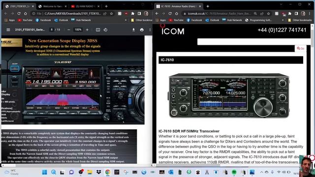 YAESU FTDX101 with ICOM 7610 Brochures смотреть онлайн