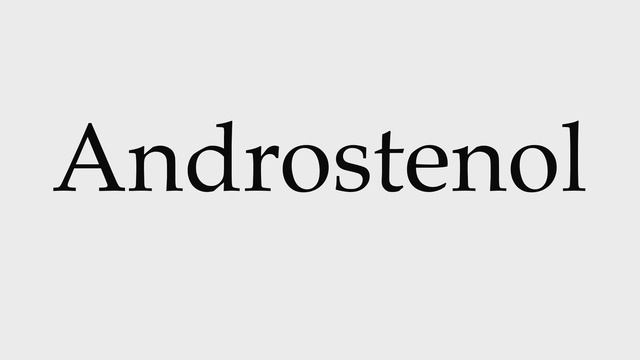 How to Pronounce Androstenol смотреть онлайн