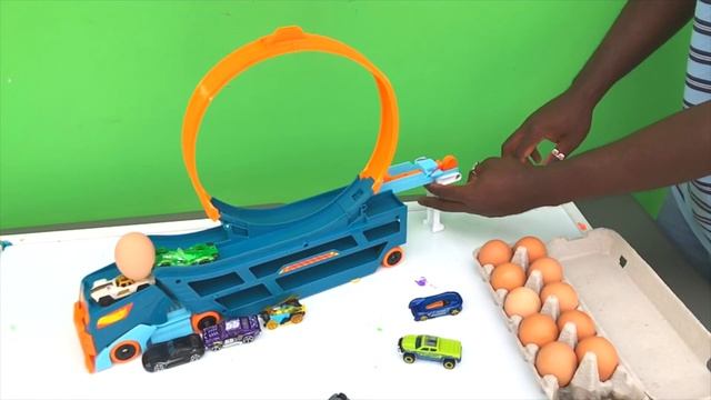 Mack Truck DIY Colors Kinetic Sand Blocks Lightning McQueen Kinetic Sand Play Doh Disney Cars