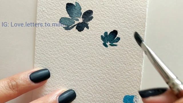 How to Paint EASY Indigo Flower смотреть онлайн