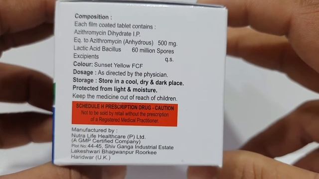 Azithromycin and lactic acid bacillus tablet / Azithromycin tablet /Azintra lb tablet use dosage смотреть онлайн