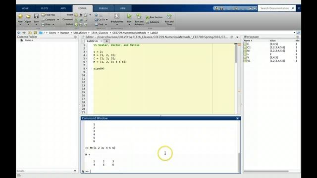 Lab02_1: Matlab Arrays смотреть онлайн