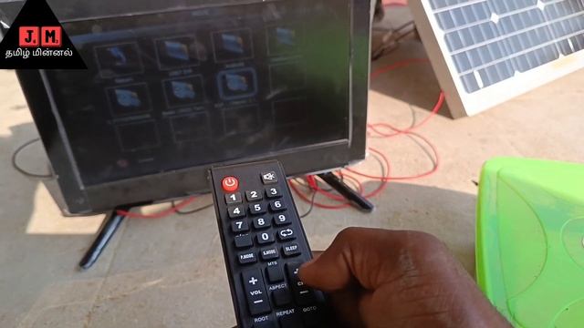 SOLAR LED TV//12V DC சோலார் இல் இயங்கக்கூடிய டிவி 17"//jm Tamilminnal solar energy смотреть онлайн