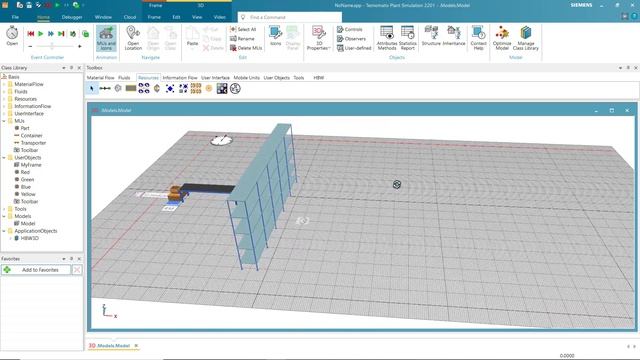 SIEMENS Tecnomatix Plant Simulation Example For High Bay Warehouse (HBW)