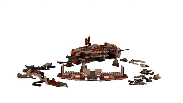 75025 LEGO Jedi Defender-Class Cruiser Stop Motion Build смотреть онлайн