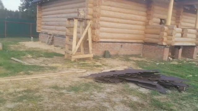 Октябрь 2021. Сруб дом 10 на 8 с тремя перегородками и террасой смотреть онлайн