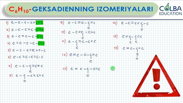 ORGANIK KIMYO. GEKSADIEN IZOMERLARI. ALKADIENLAR. GEOMETRIK IZOMETRIYA ORGANIK IZOMERIYA смотреть онлайн