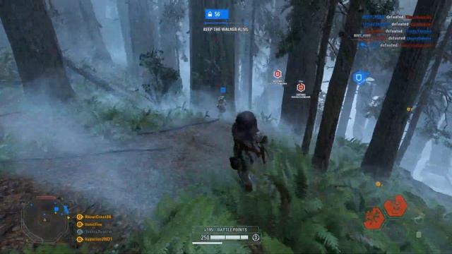 Star Wars Battlefront 2 - Galactic Assault - Endor - Ewok Gameplay (No Commentary)