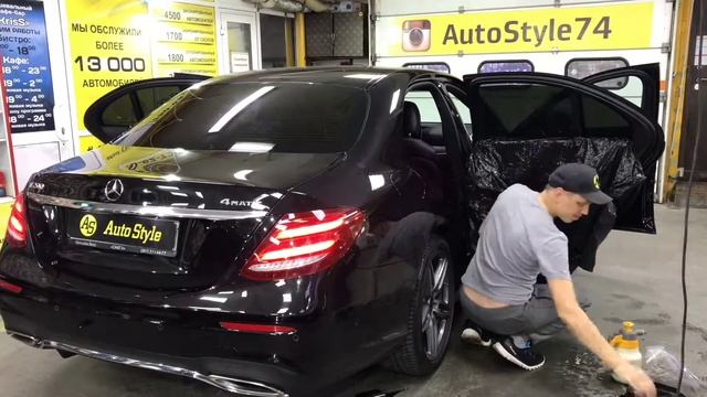 Тонирование задней полусферы Mercedes смотреть онлайн