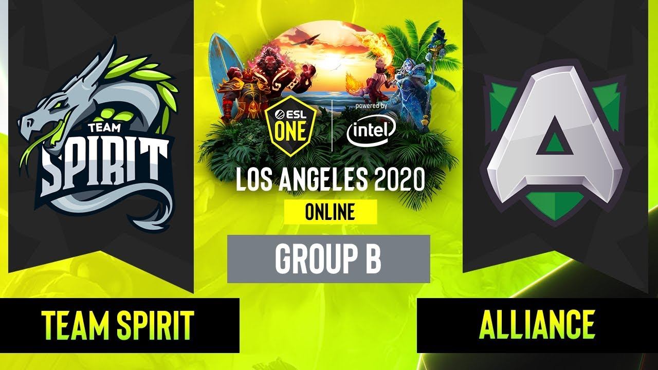 Dota2 - Alliance vs. Team Spirit - Game 1 - Group B - EU/CIS - ESL One Los Angeles смотреть онлайн