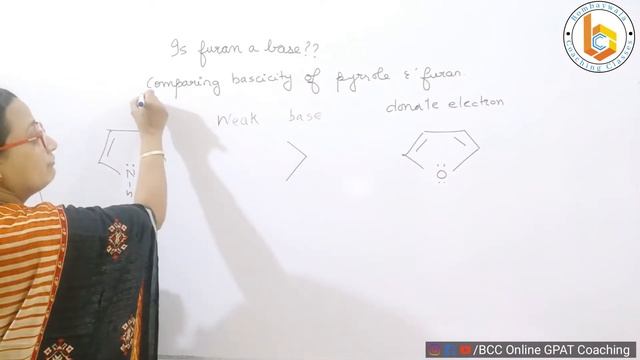 Hetero ar com 21 || reactions of furan 1 || furan is a weak base ||pyrrole is more basic than furan смотреть онлайн