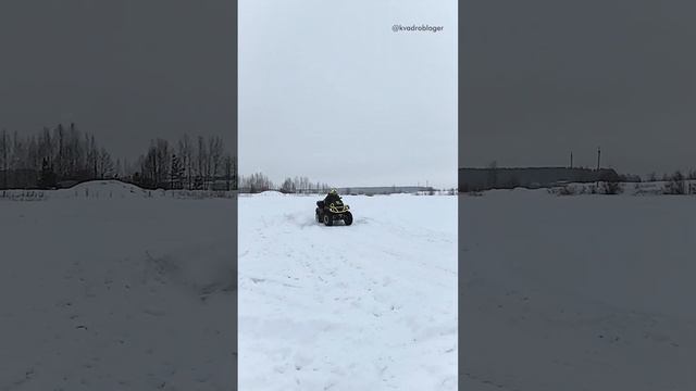 Зимние гонки на квадроциклах #atv #квадроциклы смотреть онлайн