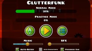 как включить проценты в  Geometry Dash